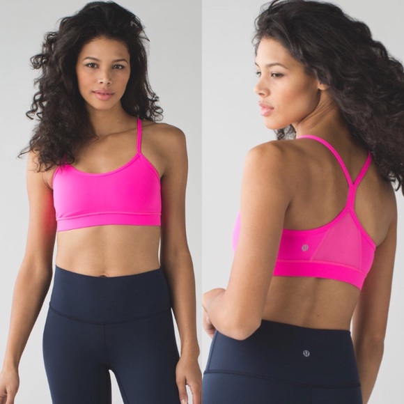 lululemon athletica Other - Lululemon💕Flow Y IV Bra Sports Bra Padded Pink 4